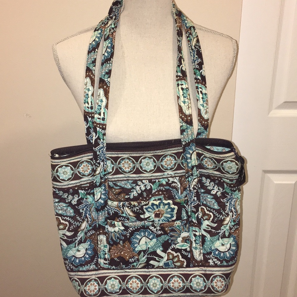 Vera Bradley Java Blue Large Tote Bag